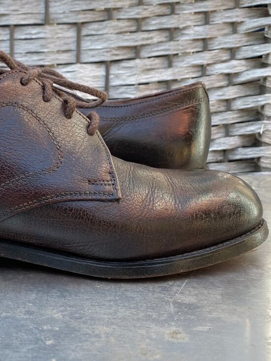 Vintage Hitchcock Wide Shoes Mens Size 7 4E Brown Oxblood Burgundy 100% Leather main image 11